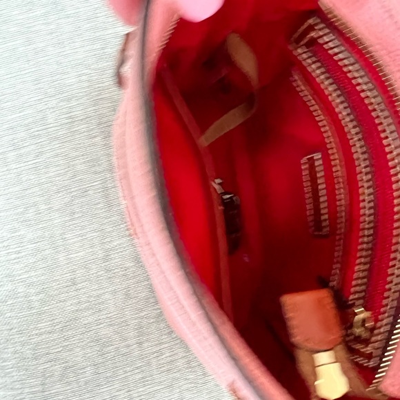 Dooney and Bourke pebble grain crossbody pale, pink - Barbie pink! - Picture 6 of 7